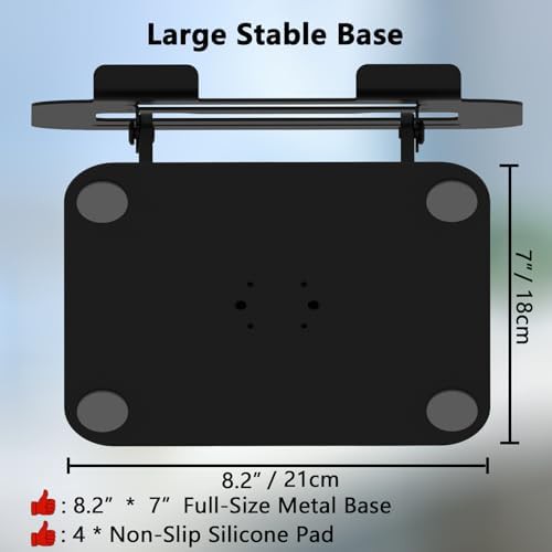 Black rotating metal multi-angle desk stand — photo 5