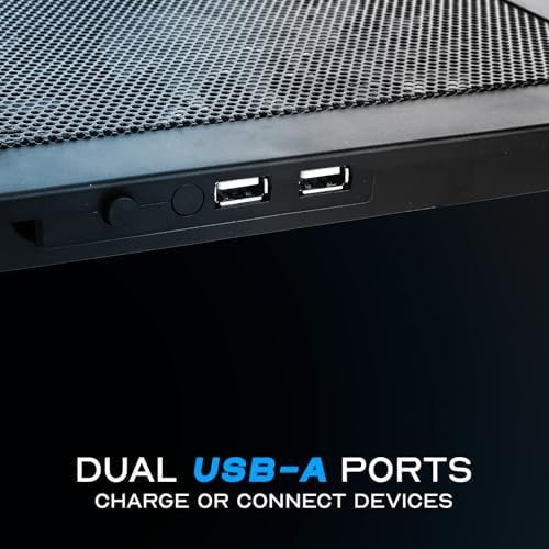 Gaming Metal Mesh Dual Fan Cooling Pad — photo 5