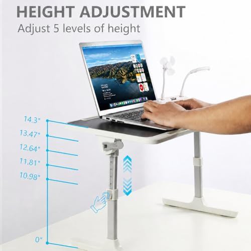 Black Portable Lap Desk with Cooling Fan — photo 3