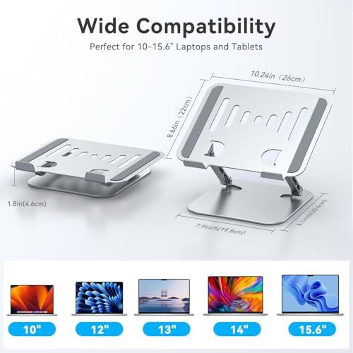 Ventilated Metal Foldable Stand 17.3 in — photo 4