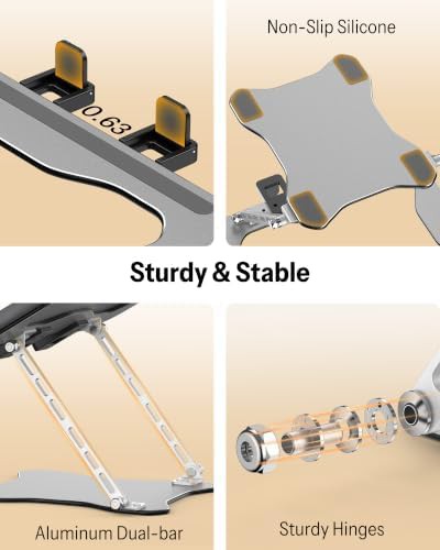 Ultra Slim Height Adjustable Laptop Riser — photo 3