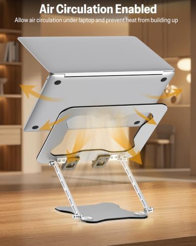 Ultra Slim Height Adjustable Laptop Riser — photo 4