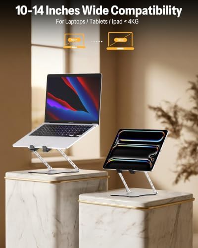 Ultra Slim Height Adjustable Laptop Riser — photo 5