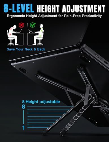 Black portable tablet desk mount — photo 4