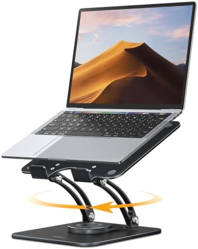 360 degree rotating ergonomic laptop stand