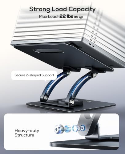 360 degree rotating ergonomic laptop stand — photo 4