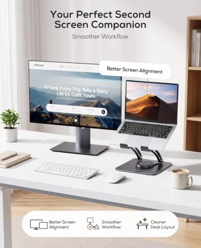 360 degree rotating ergonomic laptop stand — photo 5