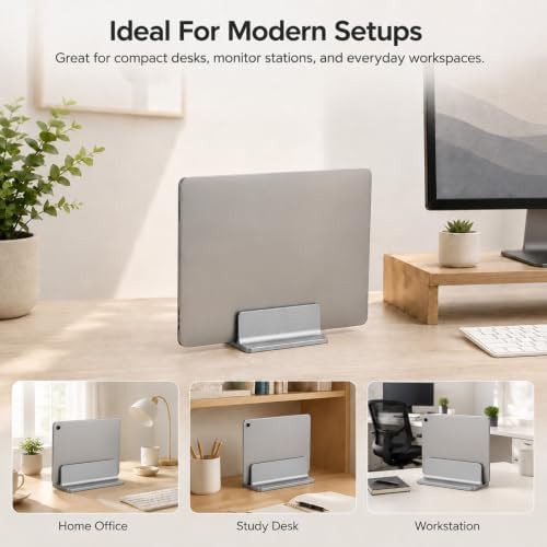Vertical Aluminum Storage Rack Gray 17.3 — photo 3