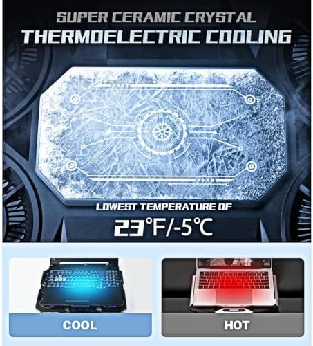 Thermoelectric RGB Four Fan Laptop Cooler — photo 3